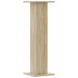 Plant Stands 2 pcs Sonoma Oak 30x30x95 cm Engineered Wood - 45-Degree Angle