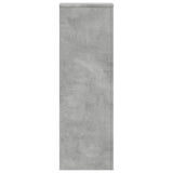 Plant Stands 2 pcs Concrete Grey 33x33x100 cm Engineered Wood - Close-Up Angle