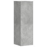 Plant Stands 2 pcs Concrete Grey 33x33x100 cm Engineered Wood - Rear View