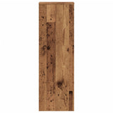 Plant Stands 2 pcs Old Wood 33x33x100 cm Engineered Wood