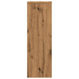 Plant Stands 2 pcs Artisian Oak 33x33x100 cm Engineered Wood