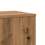 Plant Stands 2 pcs Artisian Oak 33x33x100 cm Engineered Wood - Low Angle