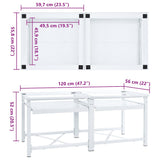 Double Washing Machine Pedestal with Pull-Out Shelves White - Extra Image