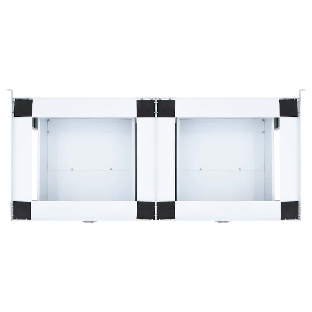 Double Washing Machine Pedestal with Drawers White