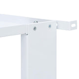 Double Washing Machine Pedestal with Drawers White - Low Angle