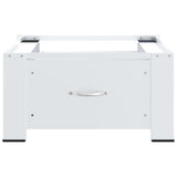 Washing Machine Pedestal with Drawer White - Top-Down View