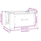 Washing Machine Pedestal with Drawer White - Extra Image