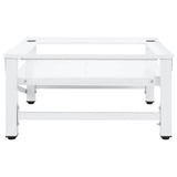 Washing Machine Pedestal with Pull-out Shelf White