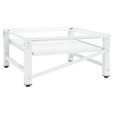 Washing Machine Pedestal with Pull-out Shelf White