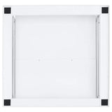 Washing Machine Pedestal with Pull-out Shelf White