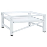 Washing Machine Pedestal with Pull-out Shelf White - 45-Degree Angle