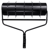Garden Lawn Roller Pull with Aerator Clamps Black 63 L Iron
