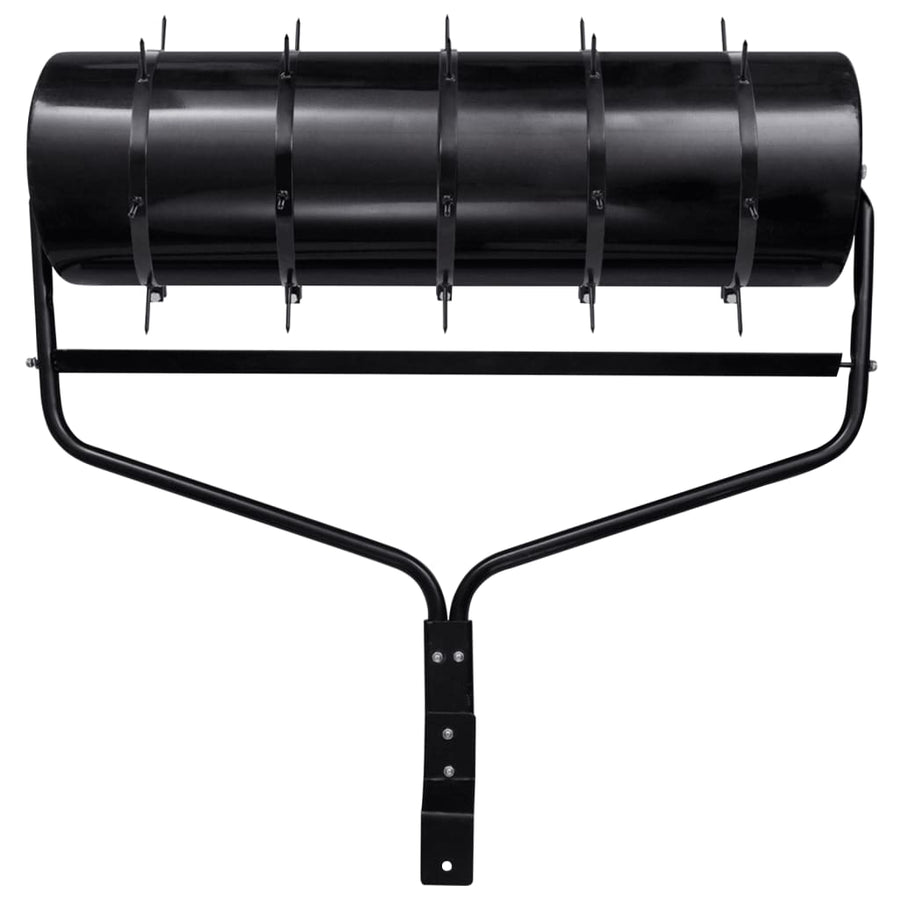 Garden Lawn Roller Pull with Aerator Clamps Black 63 L Iron