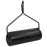 Garden Lawn Roller Pull with Aerator Clamps Black 63 L Iron - Side View