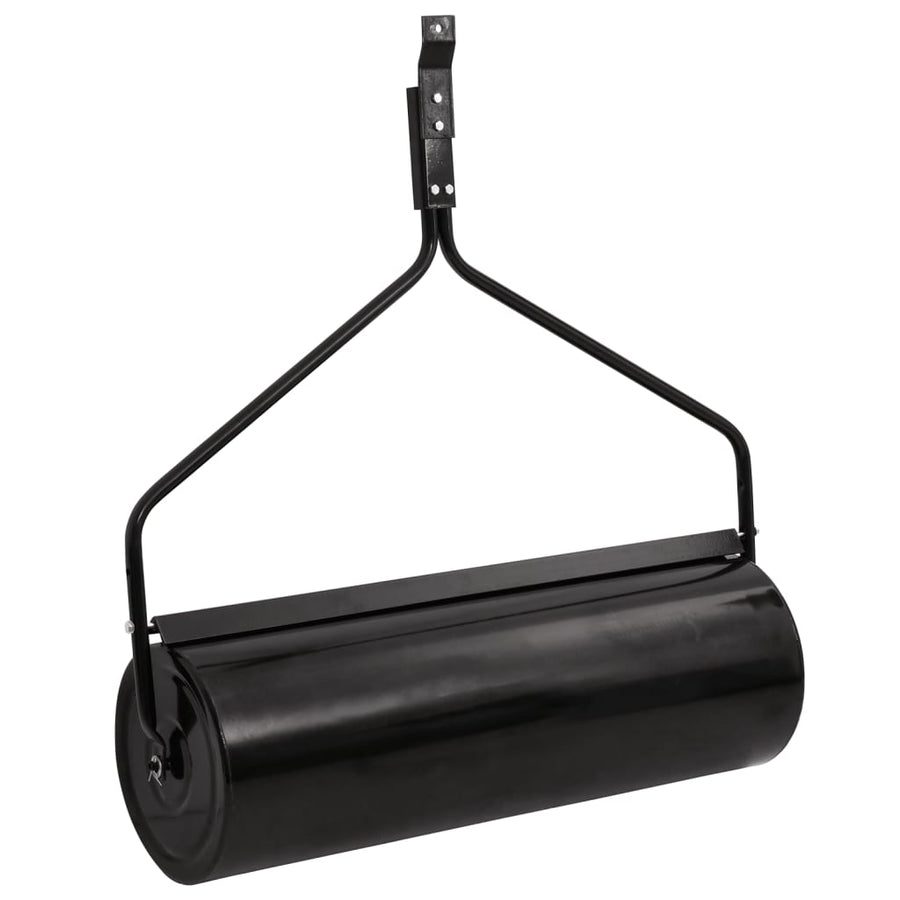 Garden Lawn Roller Pull with Aerator Clamps Black 63 L Iron