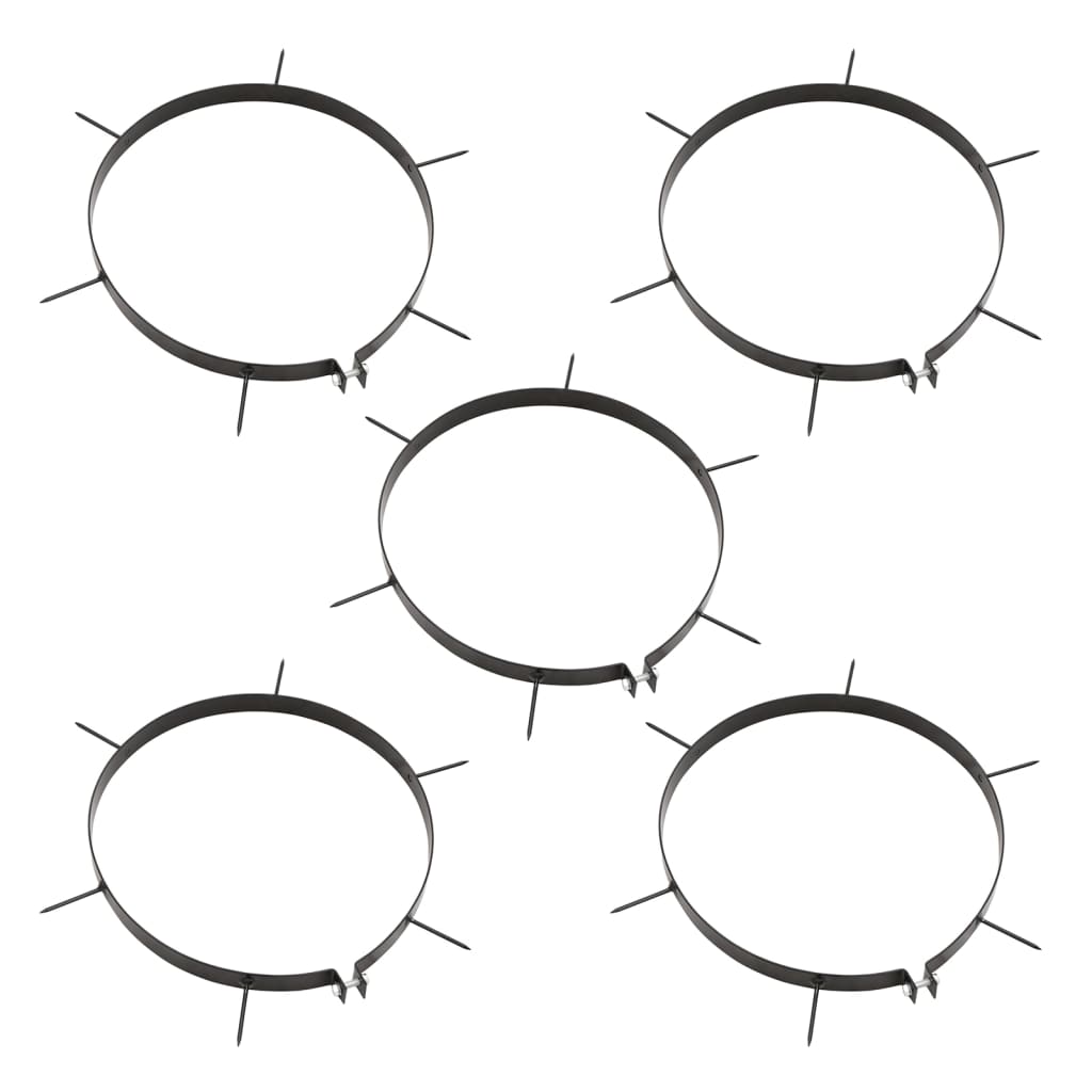 Garden Lawn Roller Pull with Aerator Clamps Black 63 L Iron