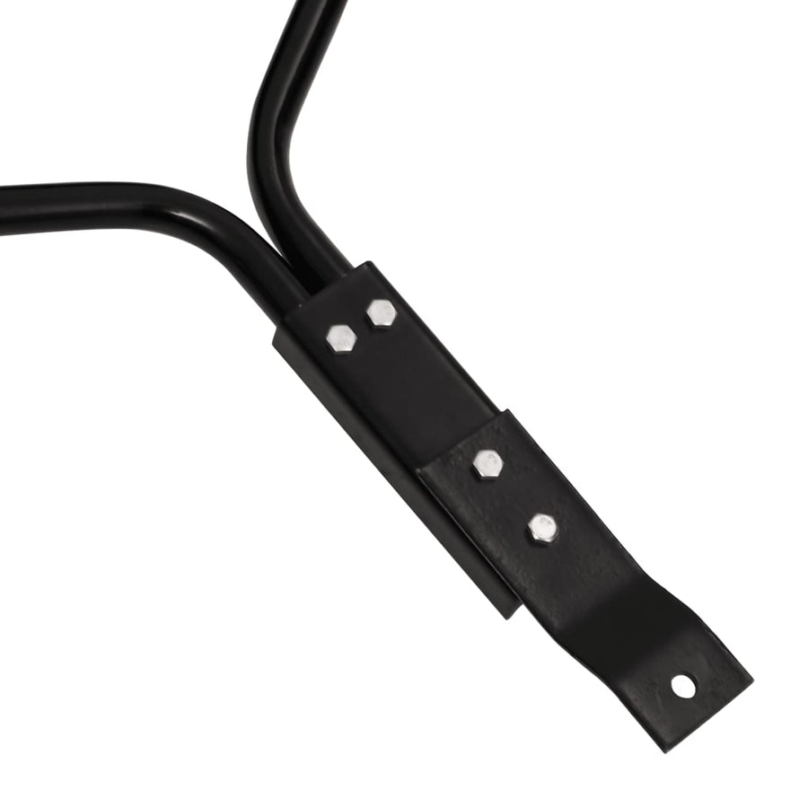 Garden Lawn Roller Pull with Aerator Clamps Black 63 L Iron