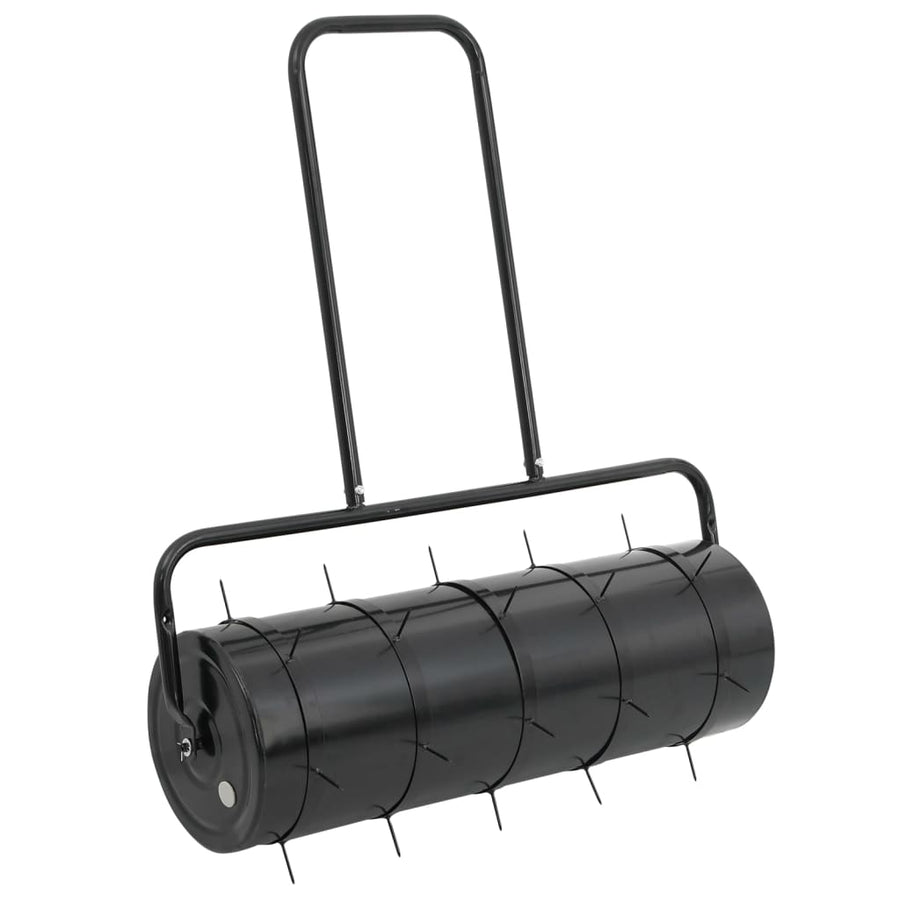 Garden Lawn Roller Pull with Aerator Clamps Black 63 L