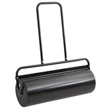 Garden Lawn Roller Pull with Aerator Clamps Black 63 L Iron and Steel - Side View
