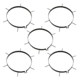 Garden Lawn Roller Pull with Aerator Clamps Black 63 L Iron and Steel - Top-Down View