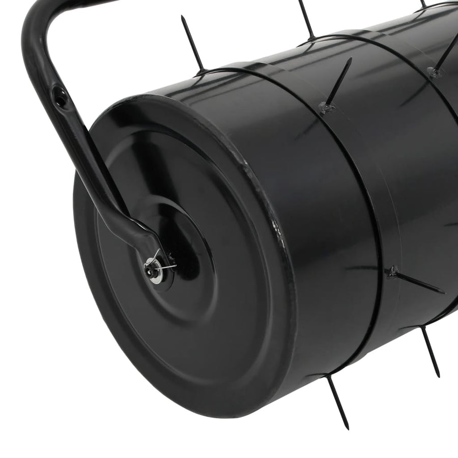 Garden Lawn Roller Pull with Aerator Clamps Black 63 L