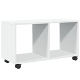 Rolling Cabinet White 72x33x42.5 cm Engineered Wood