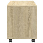 Rolling Cabinet Sonoma Oak 72x33x42.5 cm Engineered Wood