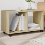 Rolling Cabinet Sonoma Oak 72x33x42.5 cm Engineered Wood