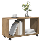 Rolling Cabinet Artisian Oak 72x33x42.5 cm Engineered Wood - Top-Down View