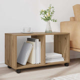 Rolling Cabinet Artisian Oak 72x33x42.5 cm Engineered Wood