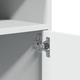 Rolling Cabinet White 60x48x81 cm Engineered Wood - Low Angle