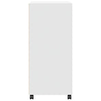 Rolling Cabinet White 55x40x91 cm Engineered Wood