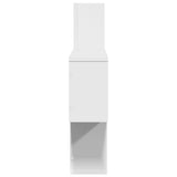 Wall Shelf White 100x15x70 cm Engineered Wood - 45-Degree Angle