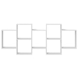 Wall Shelf White 159x18x65 cm Engineered Wood - Top-Down View