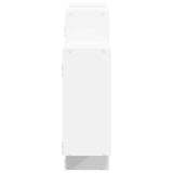 Wall Shelf White 159x18x65 cm Engineered Wood - 45-Degree Angle
