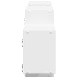 Wall Shelf White 129x18x42 cm Engineered Wood - 45-Degree Angle