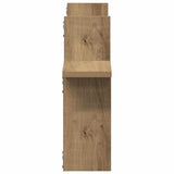 Wall Shelves 2 pcs Artisian Oak 38x12x38 cm Engineered Wood - Rear View