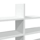Wall Shelf White 124.5x18x60.5 cm Engineered Wood - Close-Up Angle