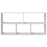 Wall Shelf White 100x25x50 cm Engineered Wood - Top-Down View