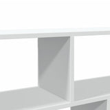 Wall Shelf White 100x25x50 cm Engineered Wood - Low Angle
