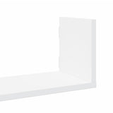 Wall Shelves 3 pcs White 58x18x18 cm Engineered Wood - Close-Up Angle