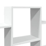 Wall Shelf White 159x18x66 cm Engineered Wood - Rear View