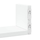 Wall Shelf 3 pcs White Engineered Wood - Low Angle
