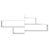Wall Shelf White 167.5x18x68 cm Engineered Wood