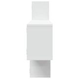 Wall Shelf White 167.5x18x68 cm Engineered Wood - 45-Degree Angle