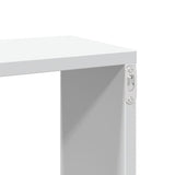 Wall Shelf White 167.5x18x68 cm Engineered Wood - Low Angle