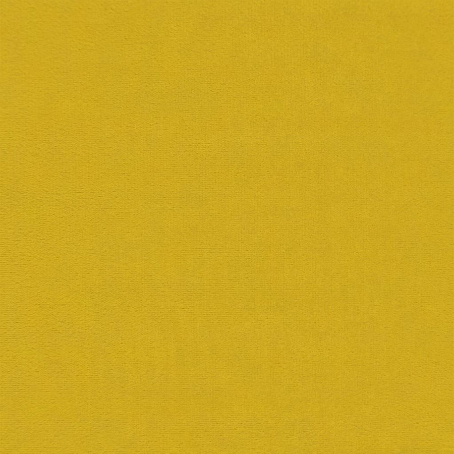 Relaxing Chair with Stool Yellow Velvet