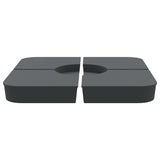 4 Piece Parasol Base Set for Cross Stand Parasol 100 kg PP