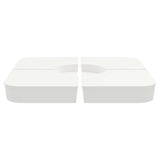 4 Piece Parasol Base Set for Cross Stand Parasol 100 kg PP