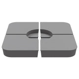 4 Piece Parasol Base Set for Cross Stand Parasol 100 kg PP